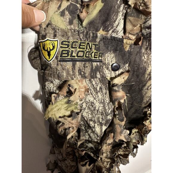 Scent Blocker Pants Camo 3D Real Leaf Mossy Oak Scentek Medium Outdoor Hunting - Picture 3 of 11